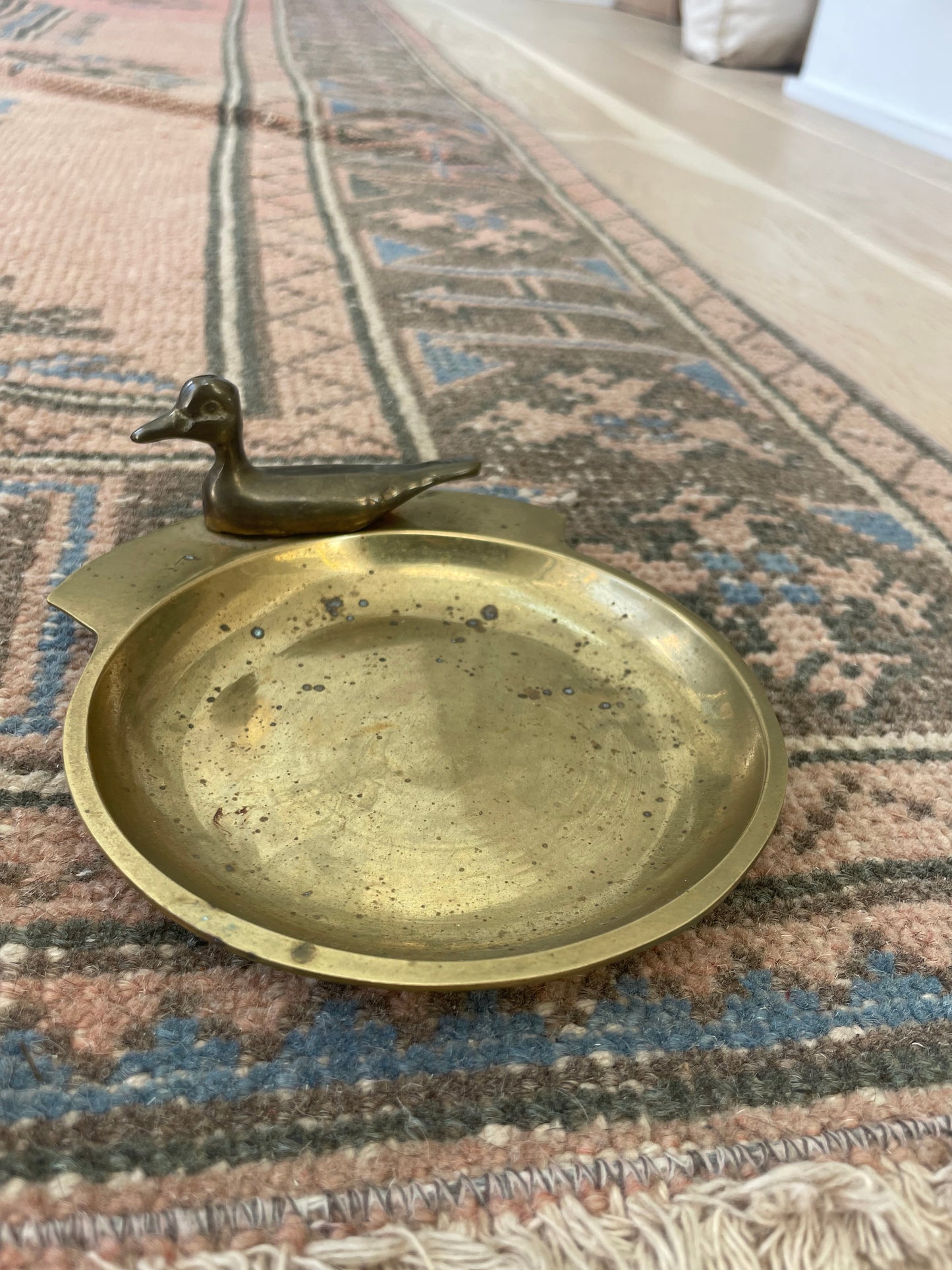 Brass duck change/trinket holder
