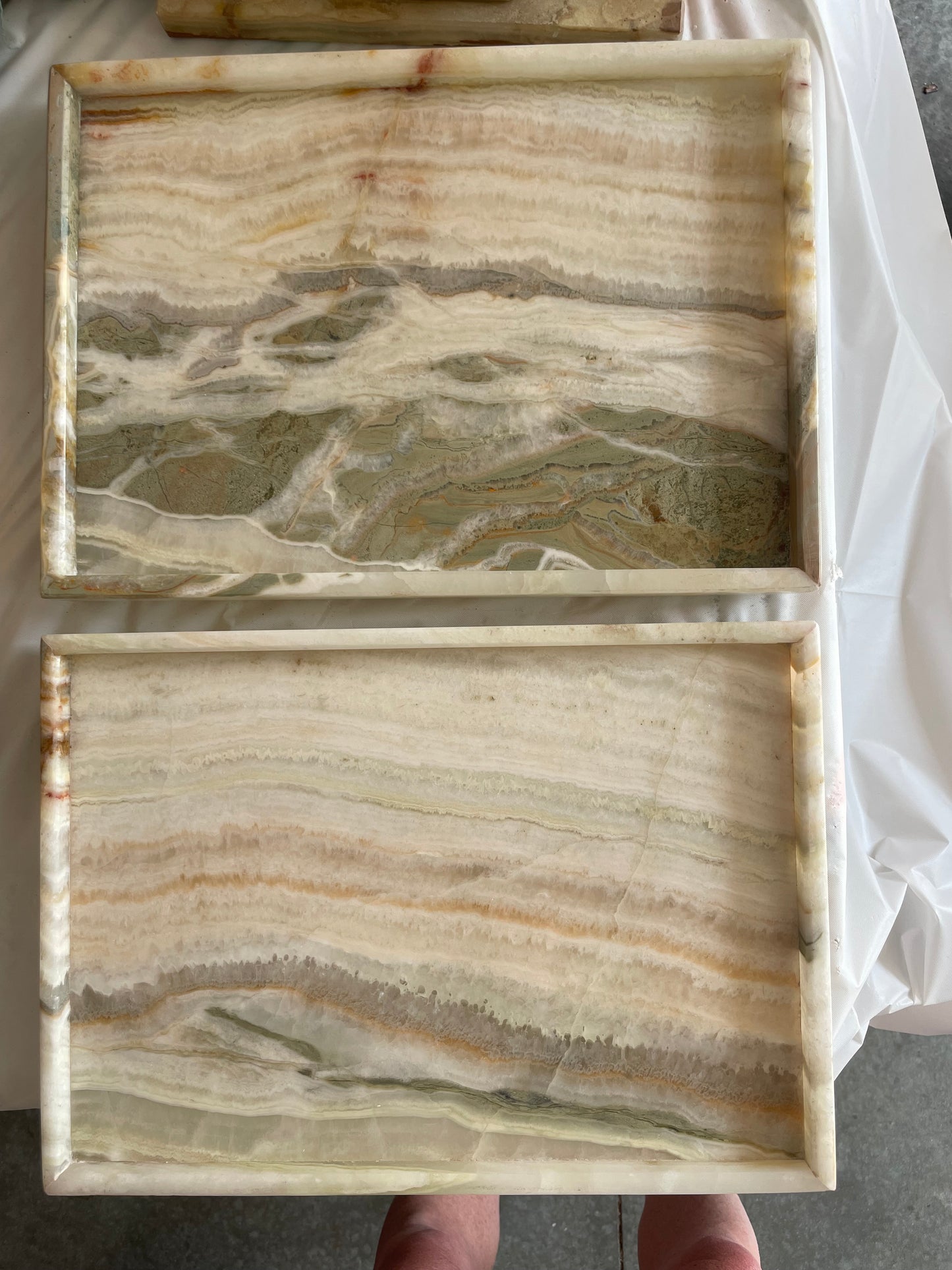 13.7 inch Large Rainbow Onyx Tray