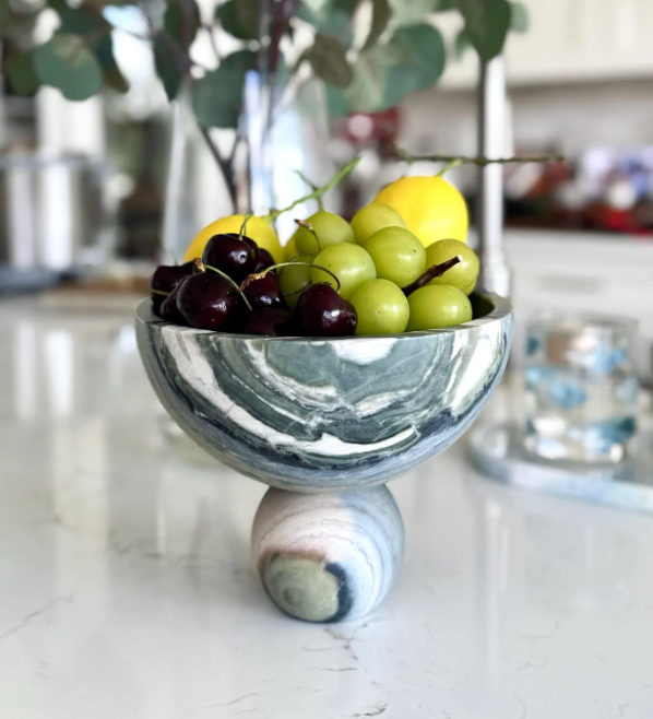 Green Marble Bowl