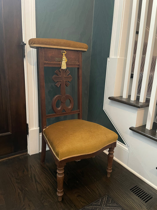 1920's French Prayer Chair from nunnery