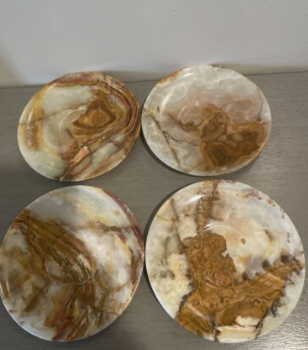 set of 4 dishes, coasters, catchalls
