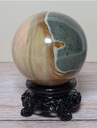 ocean jasper carved sphere
