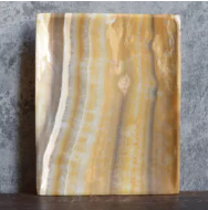 brown onyx tray with ball feet