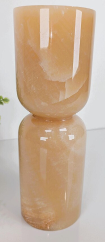 12 inch Onyx Pillar Candle Holder-HEAVY
